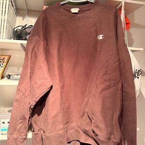 Champion Men's Brown Crewneck Sweater